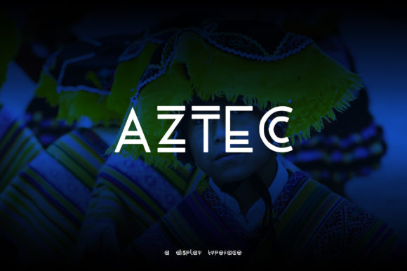 Aztec: A Modern Display Font for Creative Projects