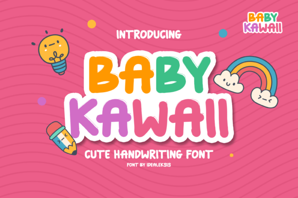 Baby Kawaii: A Playful Display Font for Joyful Designs