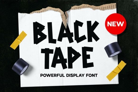 Blacktape: The Edgy Display Font for Bold Designs