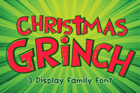 Christmas Grinch: A Playful Display Font for Festive Designs