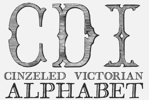 Cinzeled Victorian Alphabet: A Timeless Display Typeface