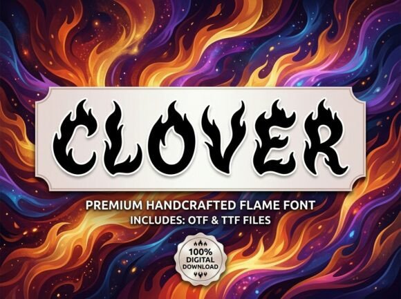 Clover: A Decorative Display Font for Bold Projects
