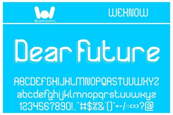 Dear Future: A Bold Techno-Sci-Fi Display Font