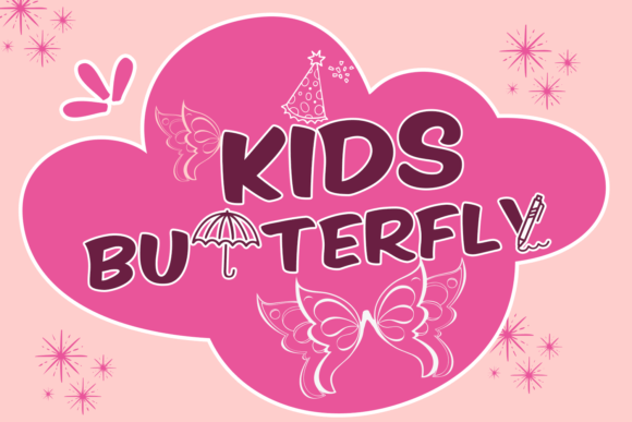 Discover the Playful Charm of Kids Butterfly Font