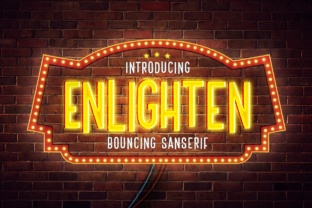 Enlighten: A Nostalgic Neon Display Typeface