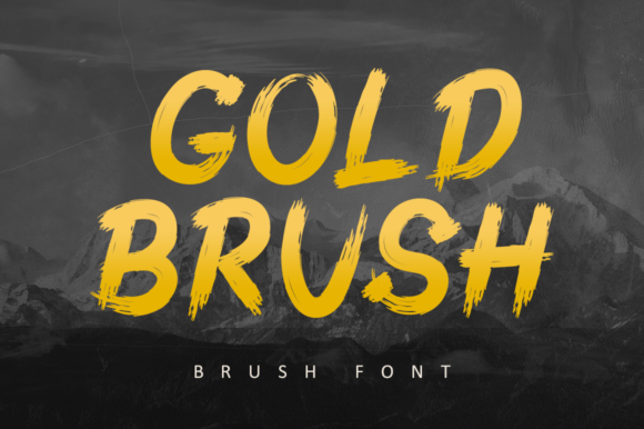 Gold Brush: A Bold Display Font for Impactful Designs