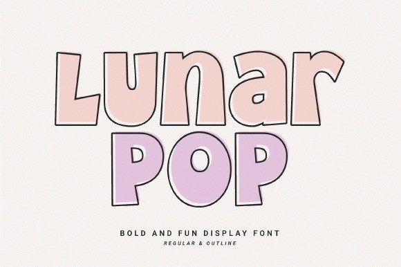 Lunar Pop: A Playful Typeface for Bold Designs