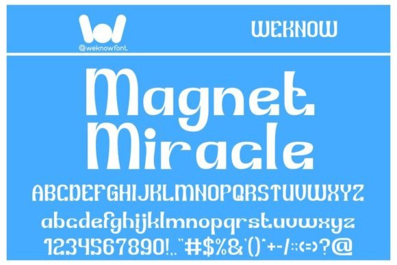 Magnet Miracle: A Modern Display Font for Clean Design
