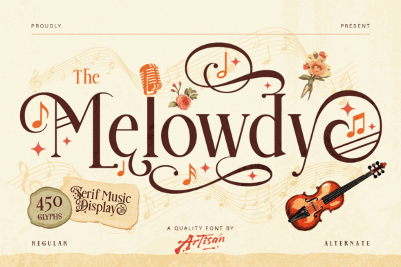Melowdy: A Serif Font with a Musical Soul