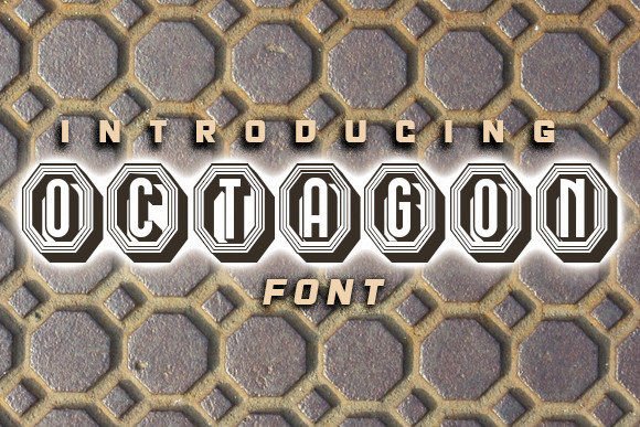 Octagon: A Fresh All-Caps Display Font for Modern Design