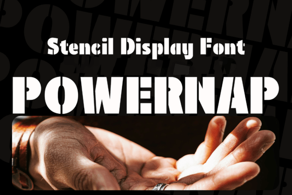 Powernap: Bold Stencil Font for Impactful Design