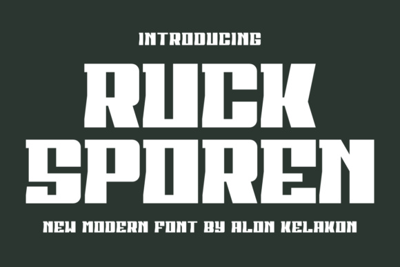 Ruck Sporen: A Modern Display Typeface