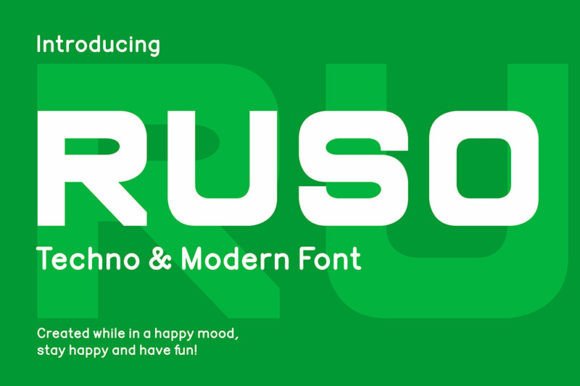 Ruso: The Modern Display Font for Crisp, Versatile Design