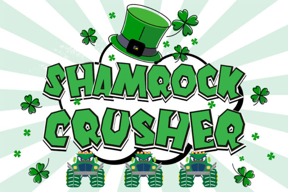 Shamrock Crusher: A Bold Display Typeface for Impactful Design