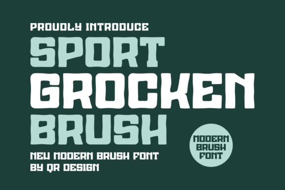 Sport Grocken Brush: Bold Authentic Display Font