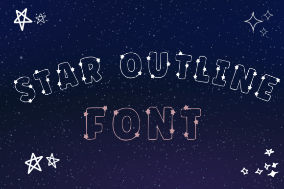 Star Outline: A Playful Font for Creative Projects