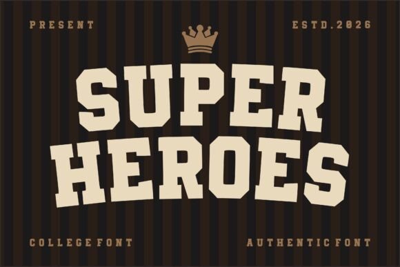 Super Heroes: A Bold Display Font for Impactful Design