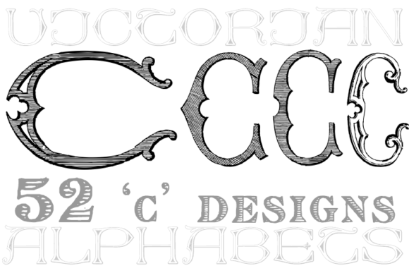 Victorian Alphabets C: A Classic Display Font for Timeless Designs
