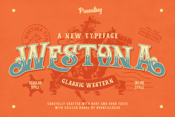 Westona: A Bold Western Typeface for Authentic Design
