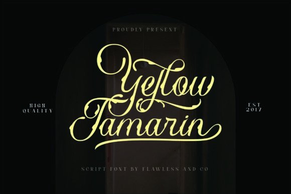 Yellow Tamarin: The Bold, Decorative Display Font